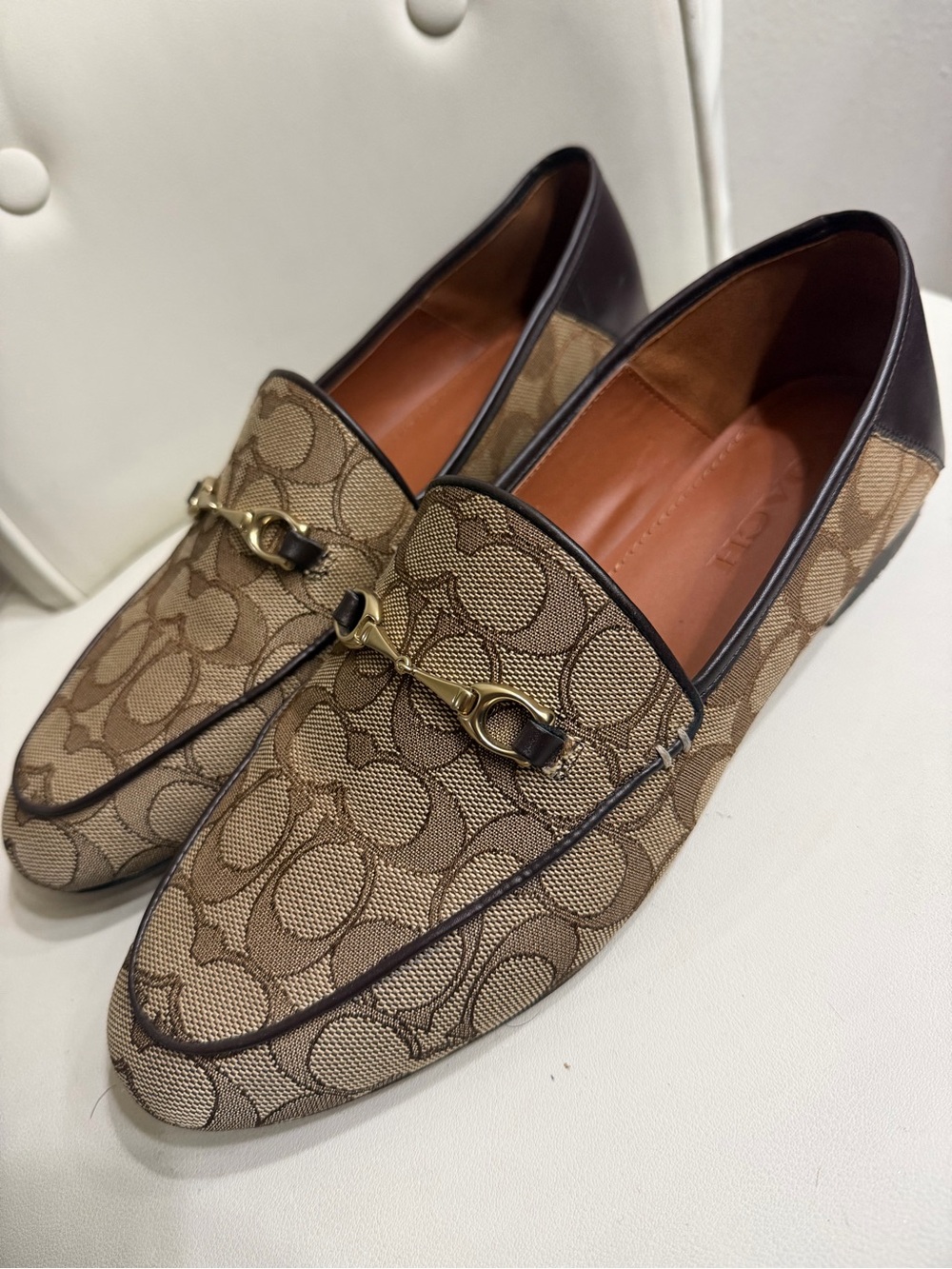 Coach Signature-Pattern Loafers - Picture 2 of 5